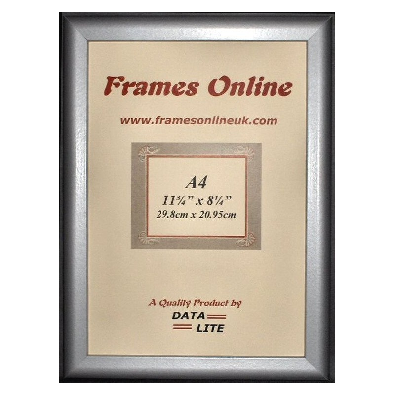 D Range Size A4 Slope Silver Certificate Frame