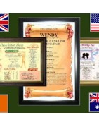 Gifts Category - Personalised Unique Framed Certificates